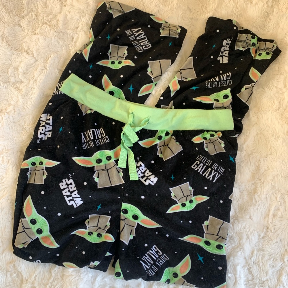 Baby yoda pj pants